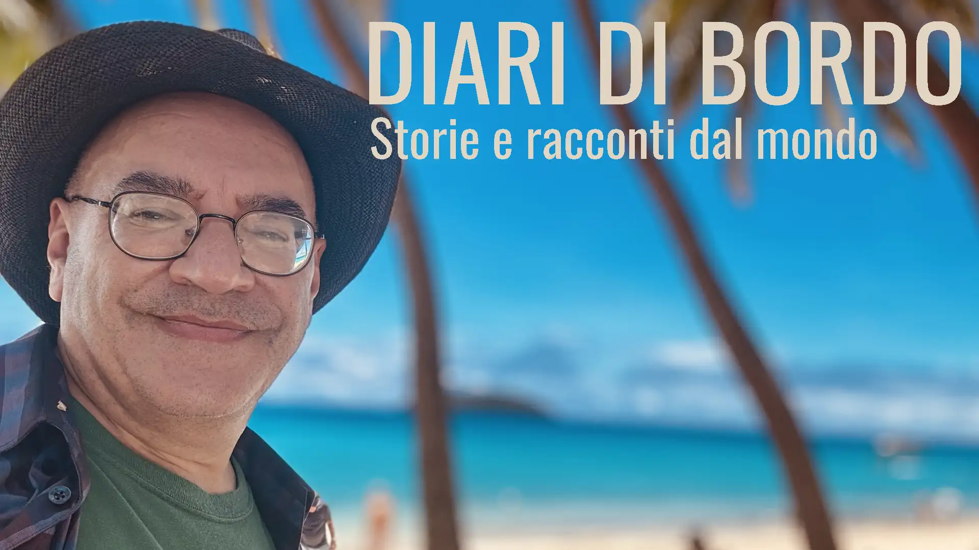 gio rossi con sfondo palme nell'oceano pacifico princess cruise